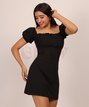 Serenade Backless Dress in Black
